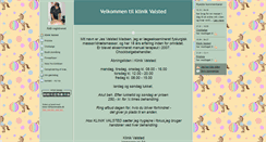 Desktop Screenshot of klinikvalsted.dk